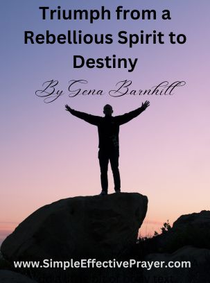Photo of a man standing on a boulder with arms outstretched in triumph